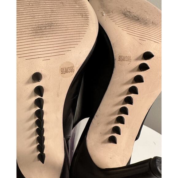 BCBGeneration Slingback Heels Pointed Toe Black Sz 9.5 M Whimsigoth Rebel Chic - Picture 13 of 14